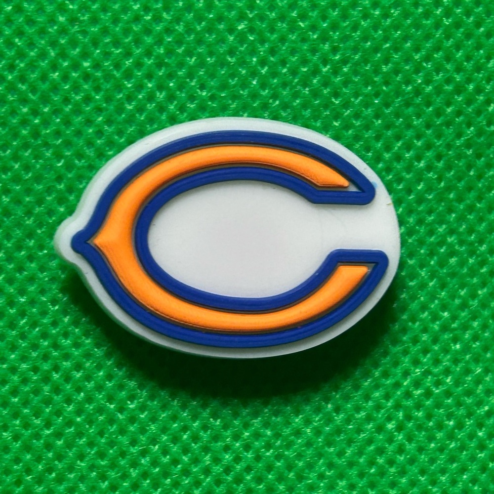🌼 (5/$10 or 10/$15) NEW “NFL” Fun Croc Charm Collection Chicago Bears Football